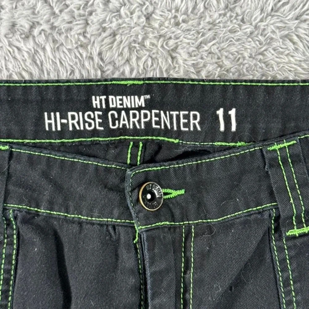 Black high-rise carpenter‎ pants